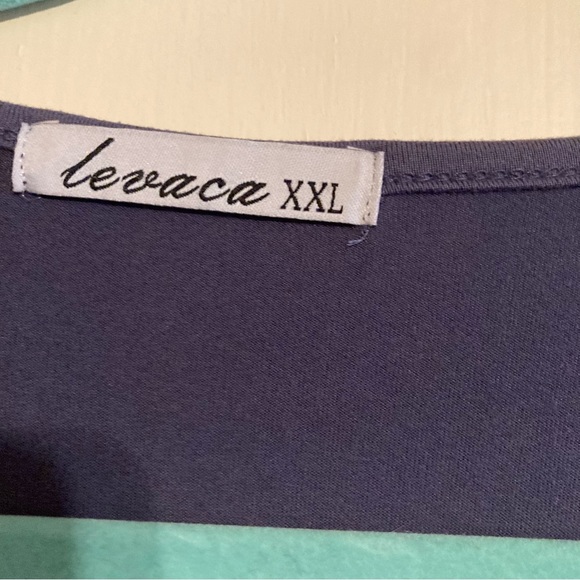 Levaca plain long sleeve flowy modest midi dress with belt - Picture 2 of 4